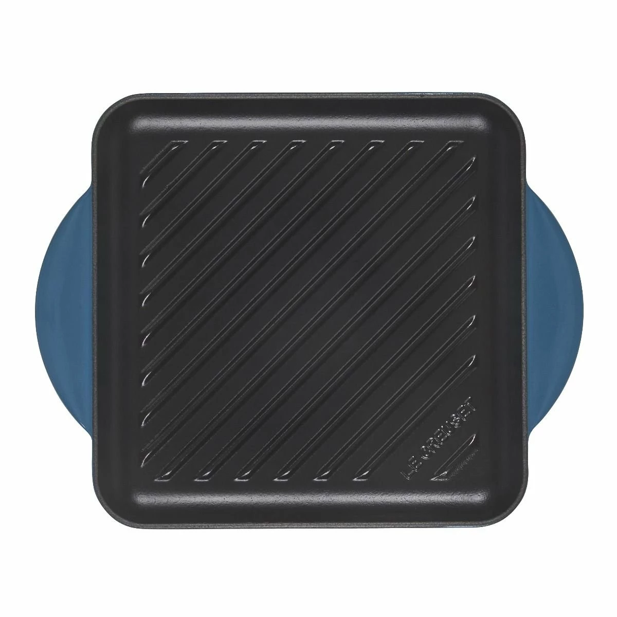 Le Creuset 9.5" Square Signature Enameled Cast Iron Grill Pan | Deep Teal - Image 2