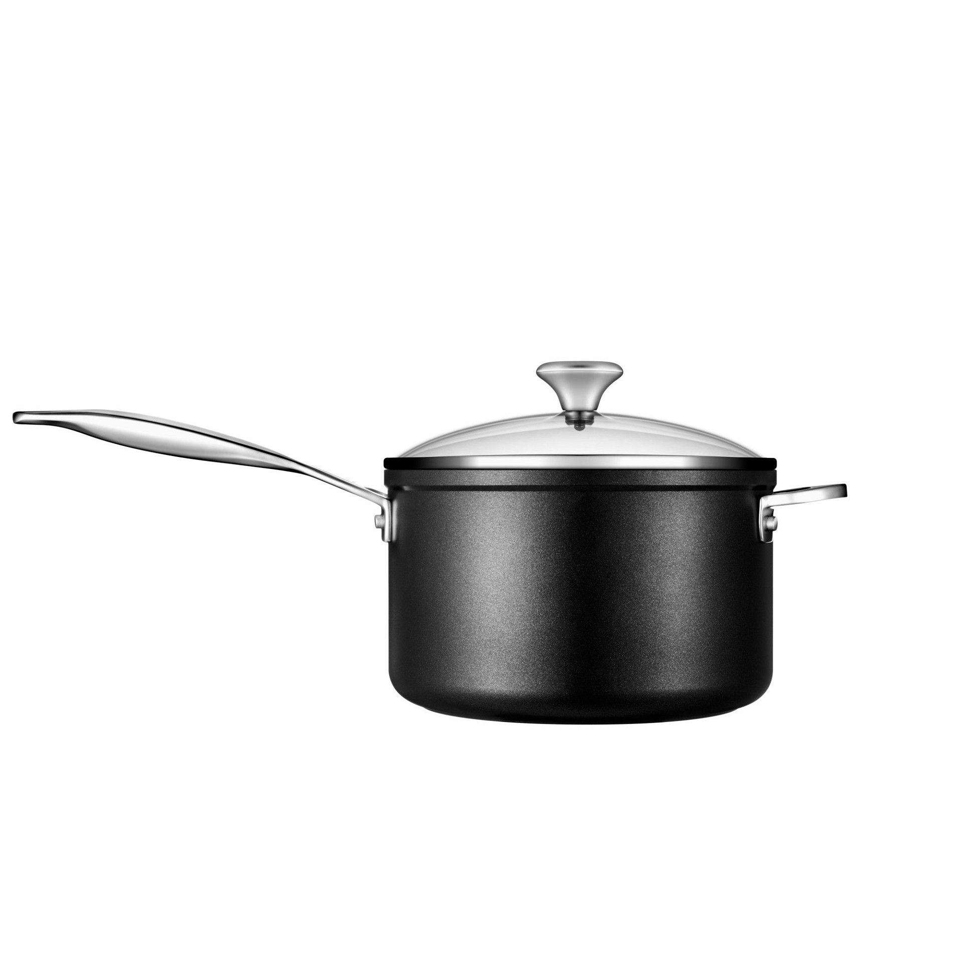 Le Creuset 4 Qt. Saucepan with Glass Lid | Toughened Nonstick Pro Le Creuset 4 Qt. Saucepan With Glass Lid | Toughened Nonstick Pro -STAUB Shop tnsp1200 20a