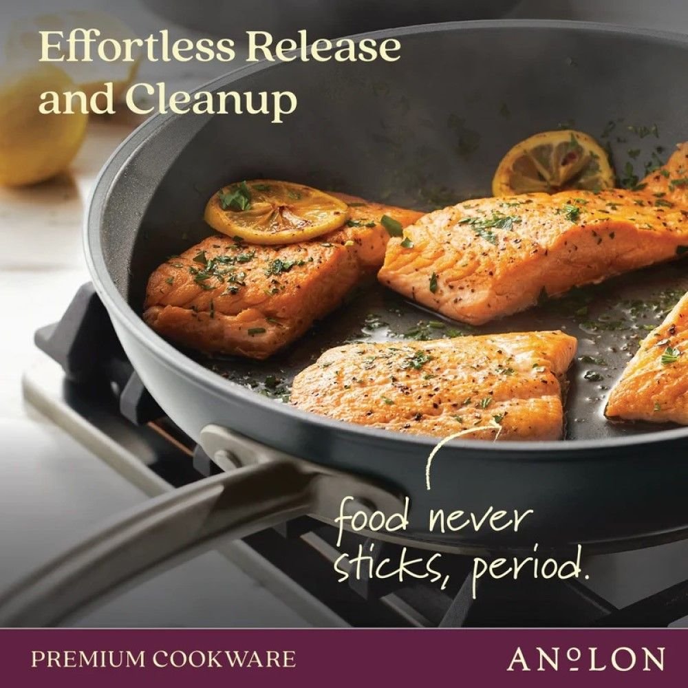 Anolon Cookware Anolon Accolade 10" & 12" Fry Pan Set 4 Anolon Cookware Anolon Accolade 10" & 12" Fry Pan Set - Image 2