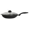 Swiss Diamond | HD Oval Fry Pan With Lid - 15" X 10.25" 1 Swiss Diamond | HD Oval Fry Pan With Lid - 15" X 10.25" -STAUB Shop xd6538csideview1 2017 10 27 20 11 39 utc