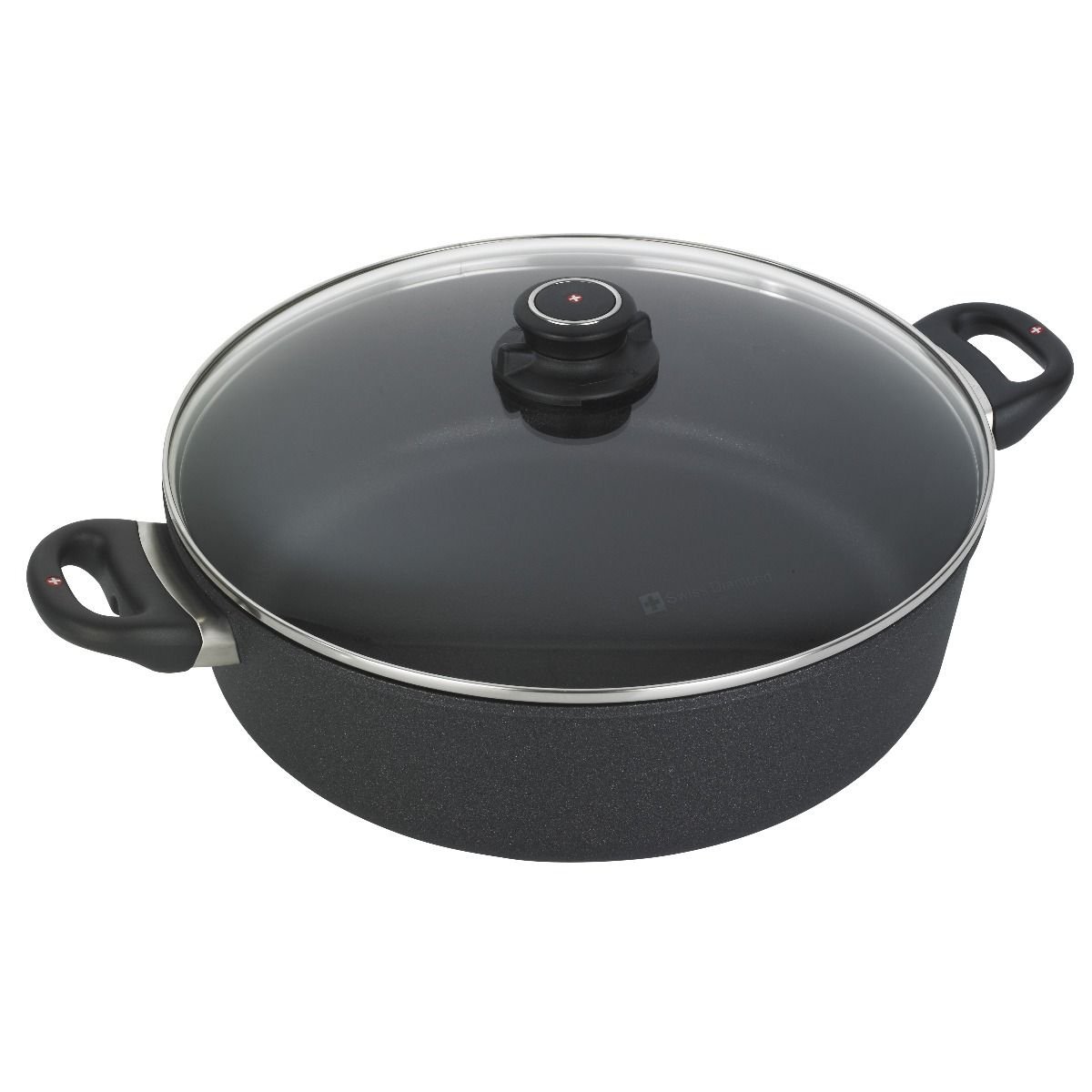 Swiss Diamond | XD Braiser with Lid - 12.5" (7.2 Quart) Swiss Diamond | XD Braiser With Lid - 12.5" (7.2 Quart) -STAUB Shop